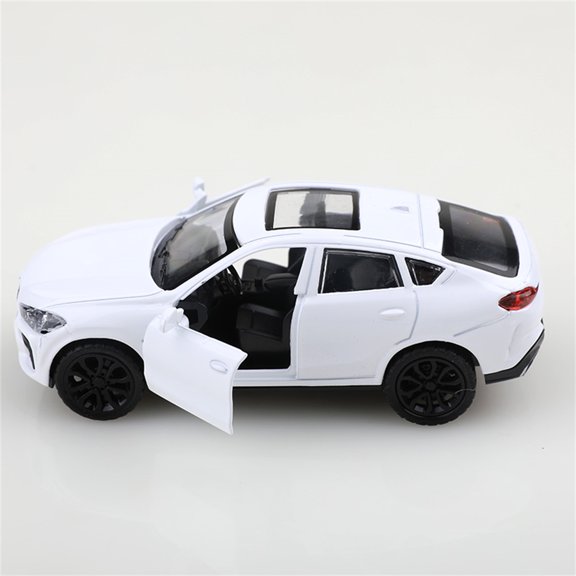 Die-Cast Alloy SUV Model, Gray Mini Replica with Openable Doors & Sunroof, Collectible Display Piece