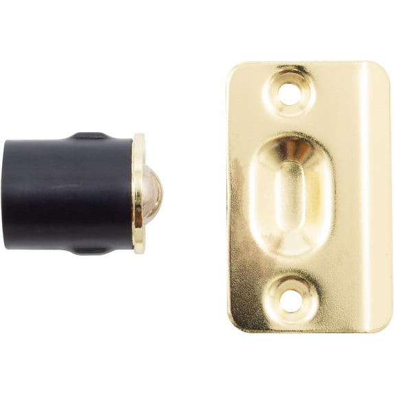 Die-Cast Drive-In Ball Catch, 1" Diameter, Polished Brass by Stone Harbor Hardware