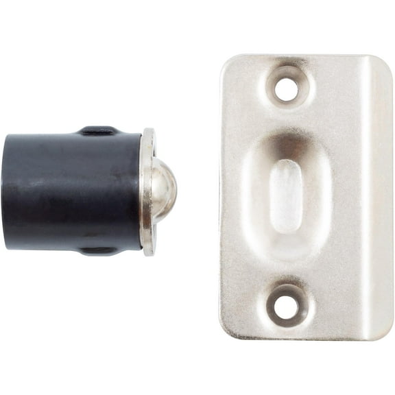 Die-Cast Drive-In Ball Catch, 1" Diameter, Satin Nickel by Stone Harbor Hardware