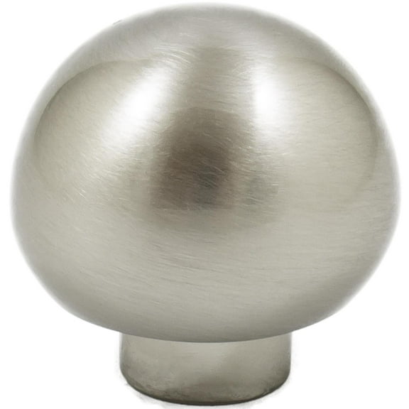 Die-Cast Round Bi-Fold Door Knob, 1-1/4 Inches, Satin Nickel by Stone Harbor Hardware