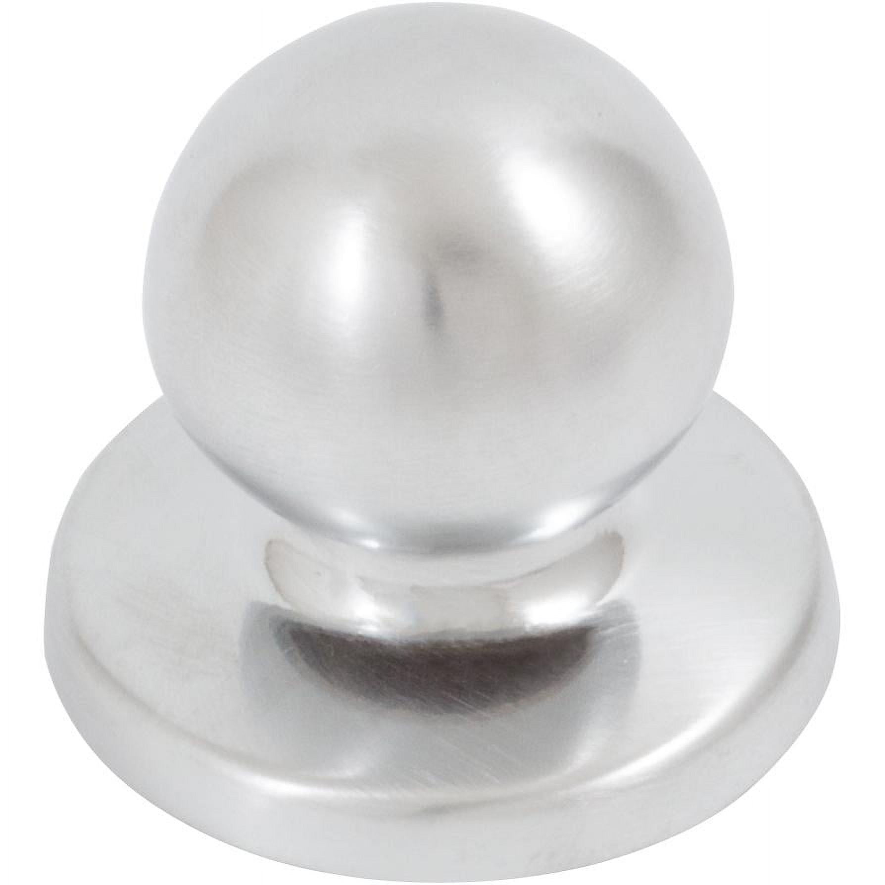 Satin Chrome Round Bi-Fold Cabinet Knob