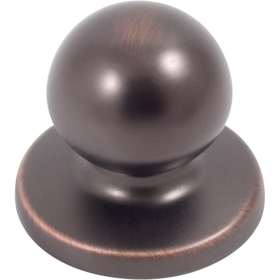Die-Cast Round Bi-Fold Door Knob, 1-1/4 Inches with 1-3/4" Backplate, Vintage Bronze by Stone Harbor Hardware