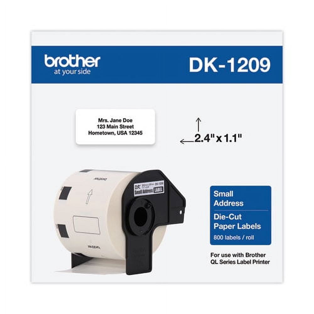 Die-Cut Address Labels, 1.1" x 2.4", White, 800 Labels/Roll | Bundle of 2 Rolls