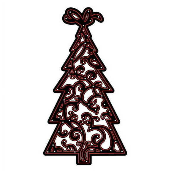 Die Cut Emboss Stencil Christmas Tree By Darice