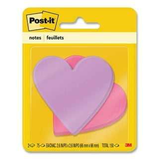 Die-Cut Heart Shaped Notepads, 3 Die-Cut Heart Shaped Notepads, 3