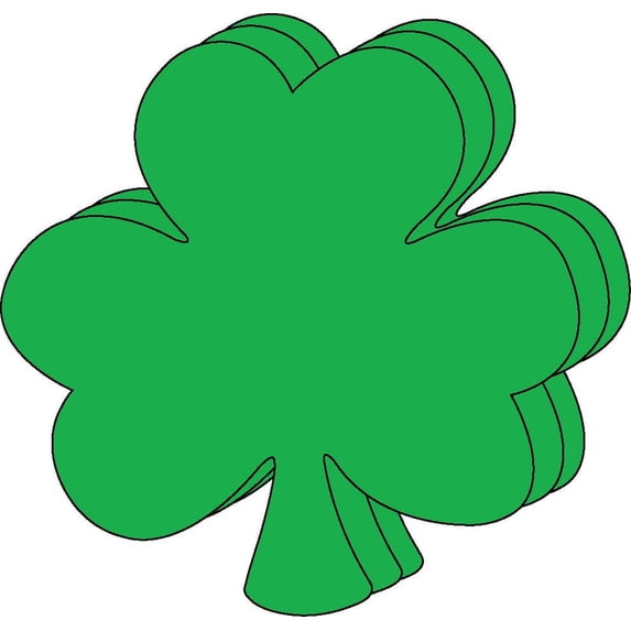SHAPES ETC. Die-Cut Magnetic - Small Single Color Shamrock
