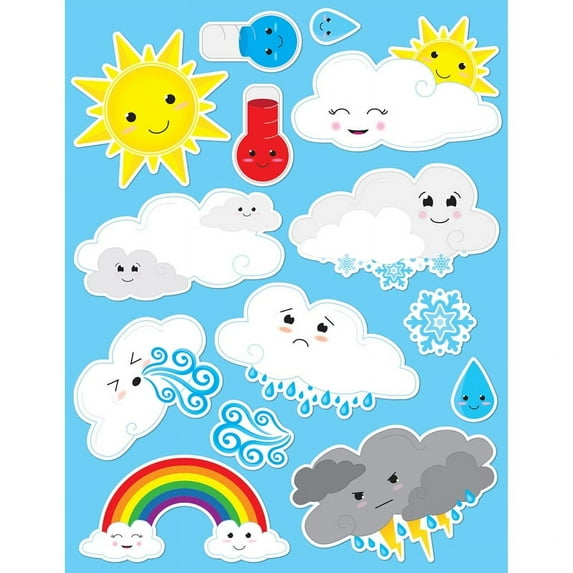 Die-Cut Magnets, Cute Weather | Bundle of 10 Packs
