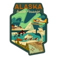 thumbnail image 1 of Die Cut Sticker Alaska, Inside Passage, Geometric, Contour Vinyl Sticker 1 to 3 inches (Waterproof Decal for Cars, Water Bottles, Laptops, Coolers), Small, 1 of 5