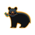 thumbnail image 1 of Die Cut Sticker Black Bear, Geometric, Contour Vinyl Sticker 3 to 6 inches, (Waterproof Decal for Cars, Water Bottles, Laptops, Coolers), Large, 1 of 5