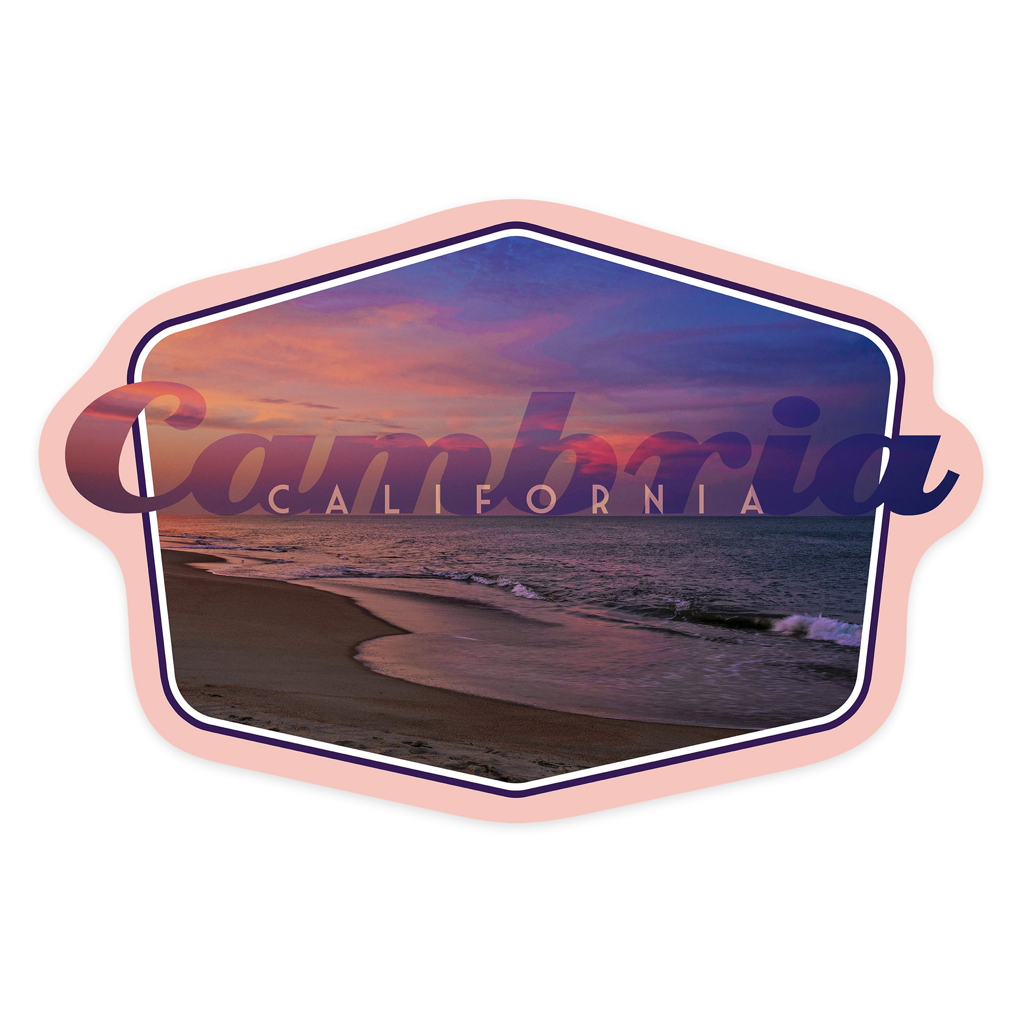 Lake Tahoe Ski & Mountains Die-Cut Vinyl Sticker - Waterproof Decal For Cars, Laptops, Water Bottles (Small Size)