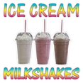 DieCut Sticker Multiple Sizes Ice Cream Milk Shekes Ice Cream Milk