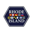 thumbnail image 1 of Die Cut Sticker Rhode Island, Nautical Flags, Contour Vinyl Sticker 3 to 6 inches, (Waterproof Decal for Cars, Water Bottles, Laptops, Coolers), Large, 1 of 5