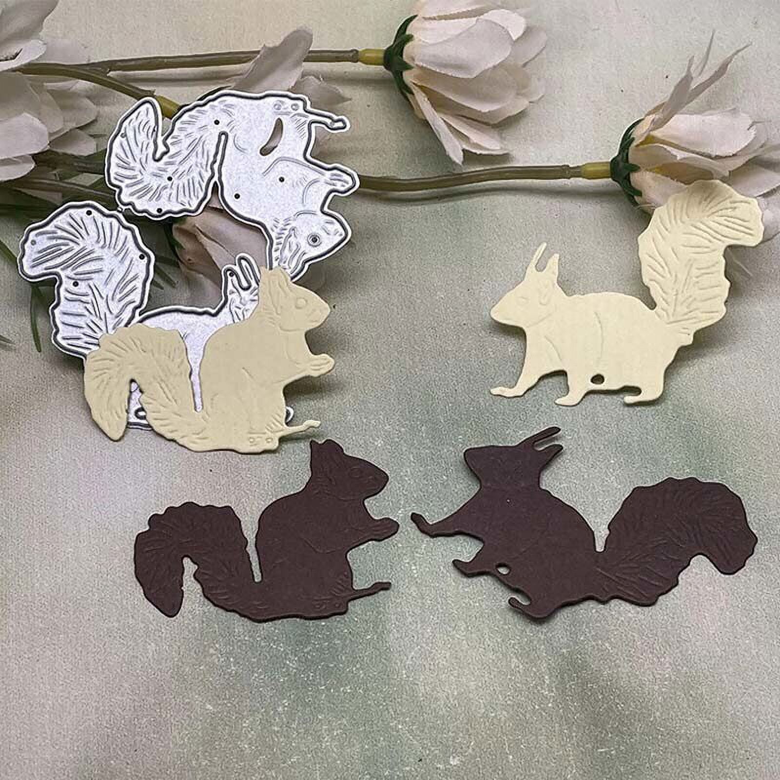 Die Cuts for Card Making, Ouginx Animal Squirrel Metal Cutting Dies DIY ...