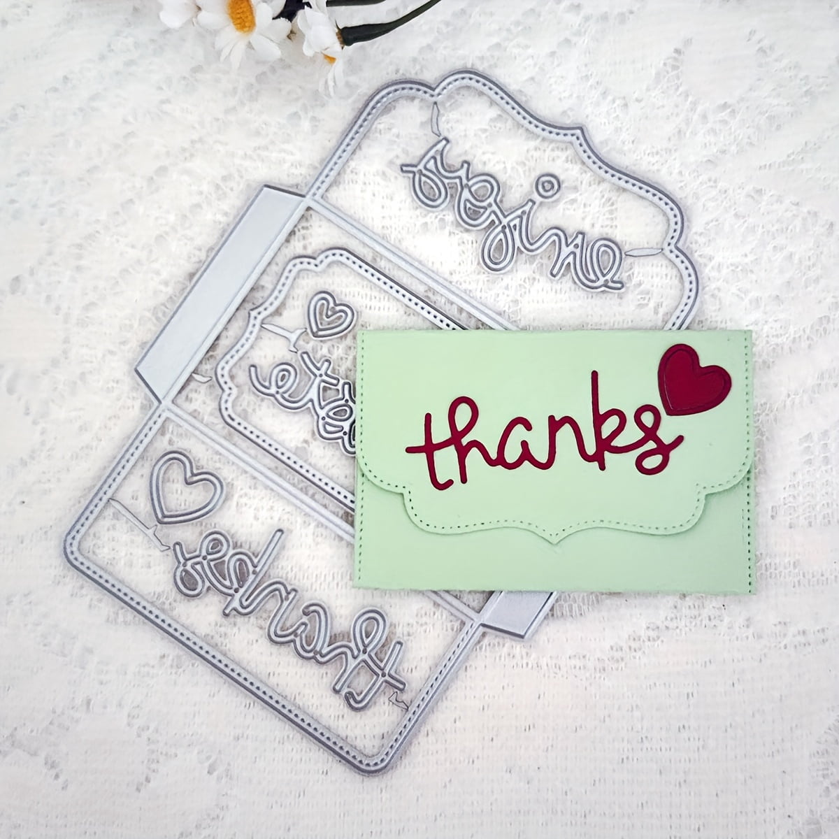 Die Cuts for Card Making, Ouginx Envelope Metal Cutting Dies DIY Die ...