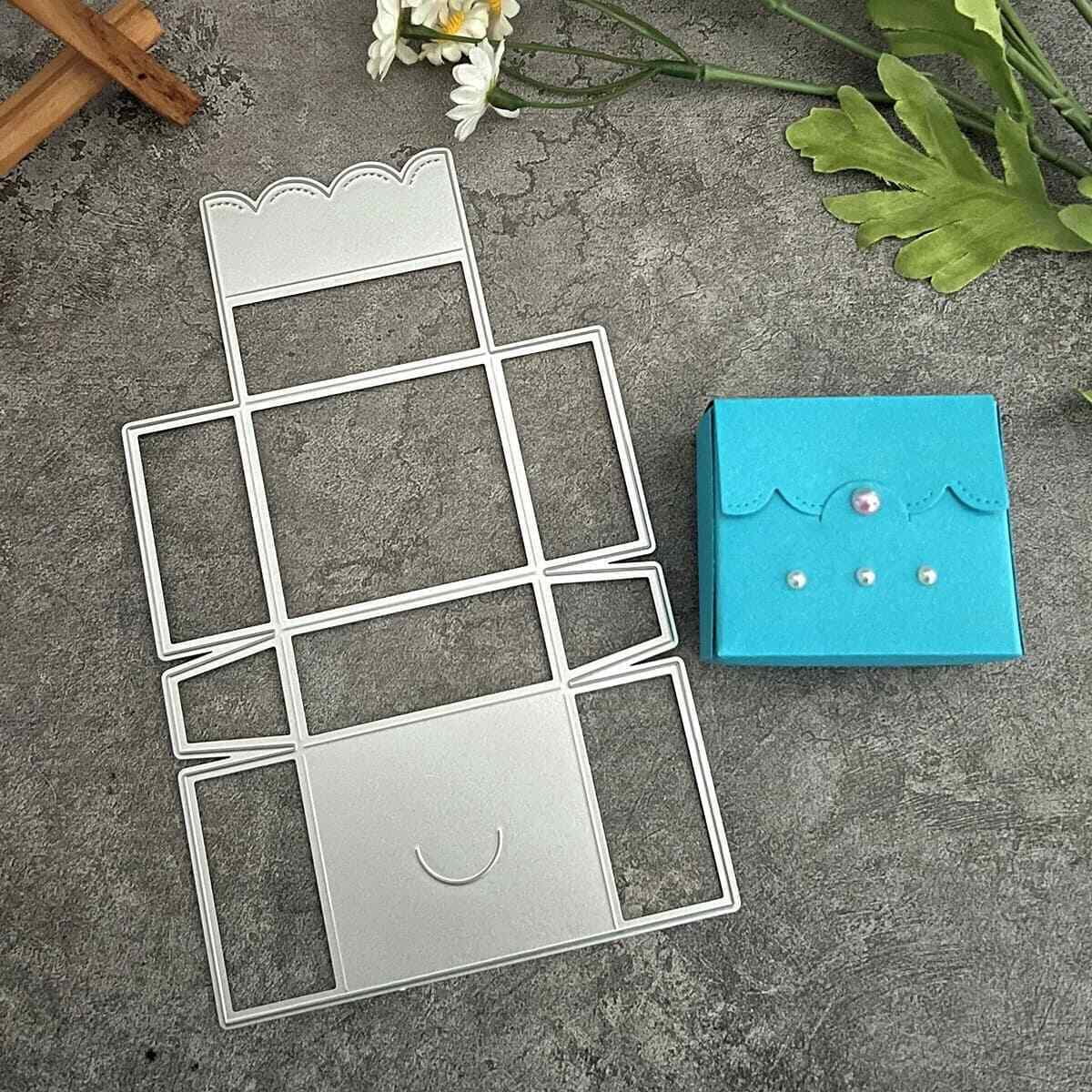 Die Cuts for Card Making, Ouginx 3D Bag Gift Box Metal Cutting Dies DIY ...