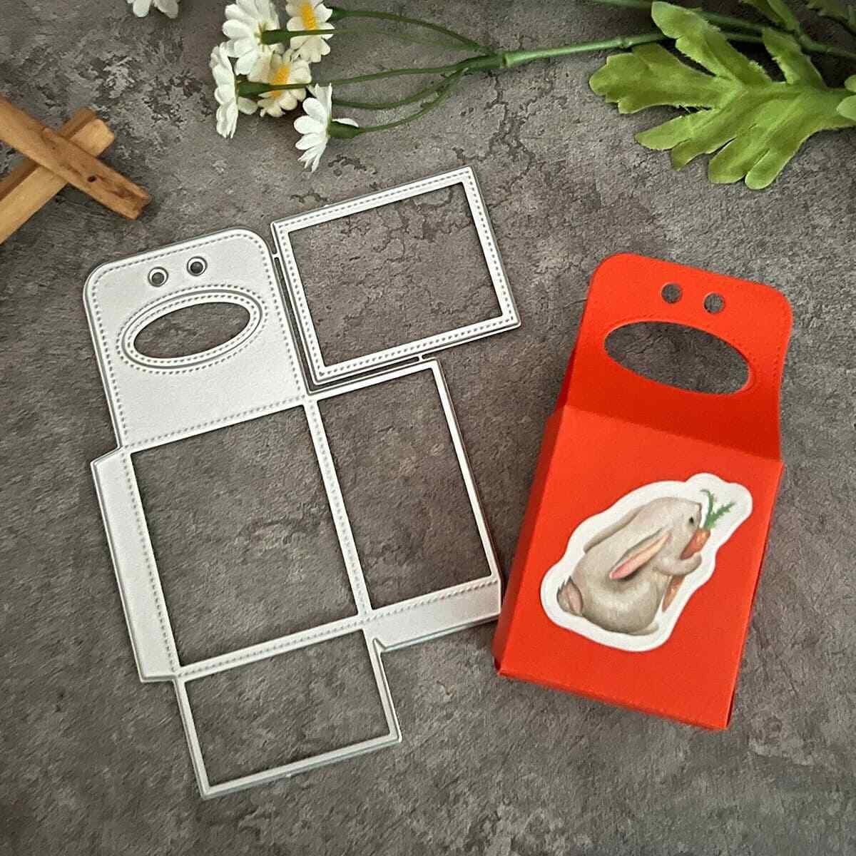 Die Cuts for Card Making, Ouginx 3D Bag Gift Box Metal Cutting Dies DIY ...