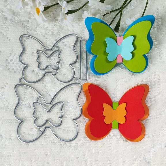 Die Cuts for Card Making, Ouginx 3D Layered Butterfly Metal Cutting Dies DIY Die Cutters Die Stencils for Scrapbooking, Embossing & More