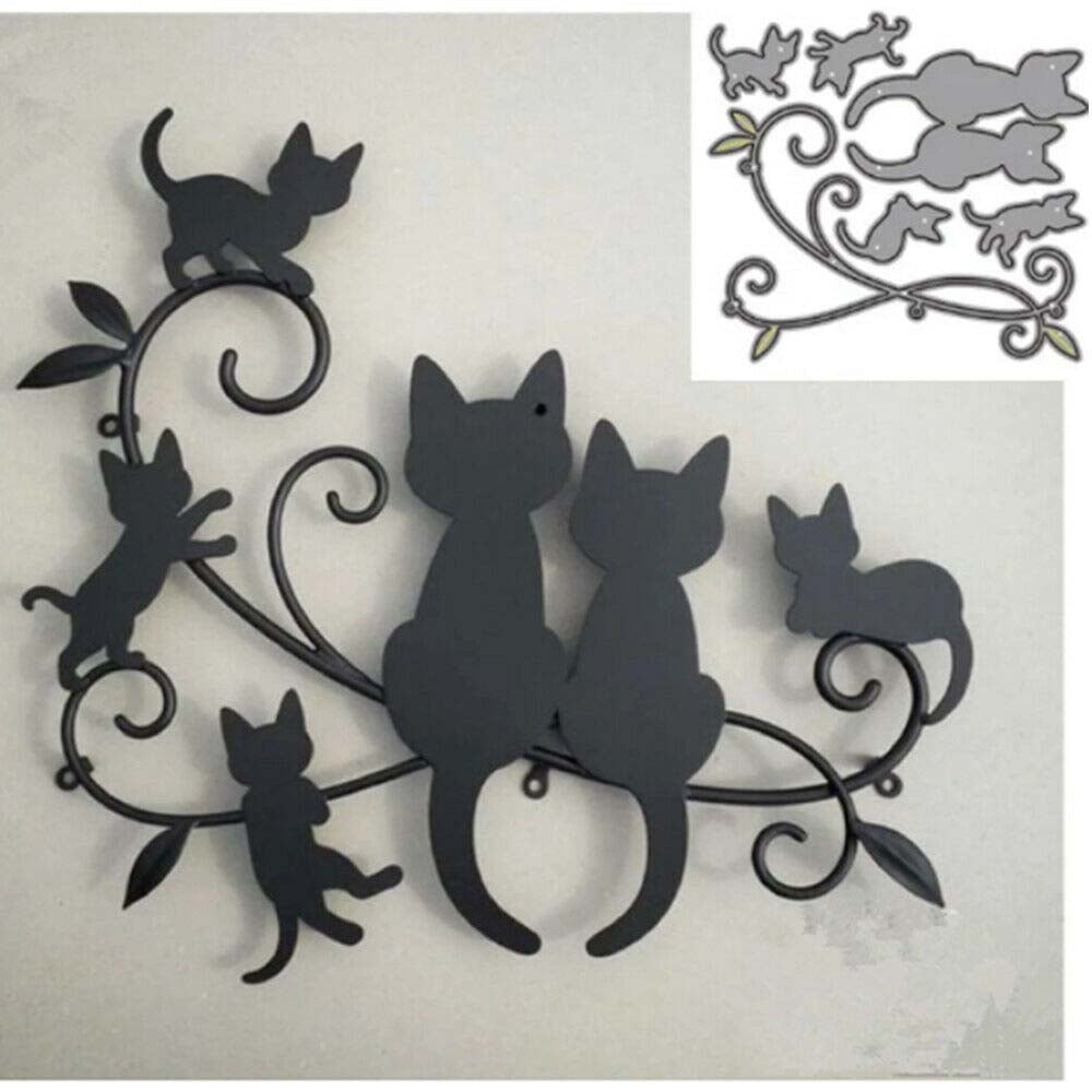 Die Cuts for Card Making, Ouginx Animals Cat Metal Cutting Dies DIY Die ...
