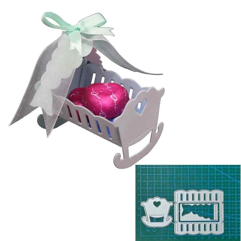 Die Cuts for Card Making, Ouginx Baby Cradle Metal Cutting Dies DIY Die ...