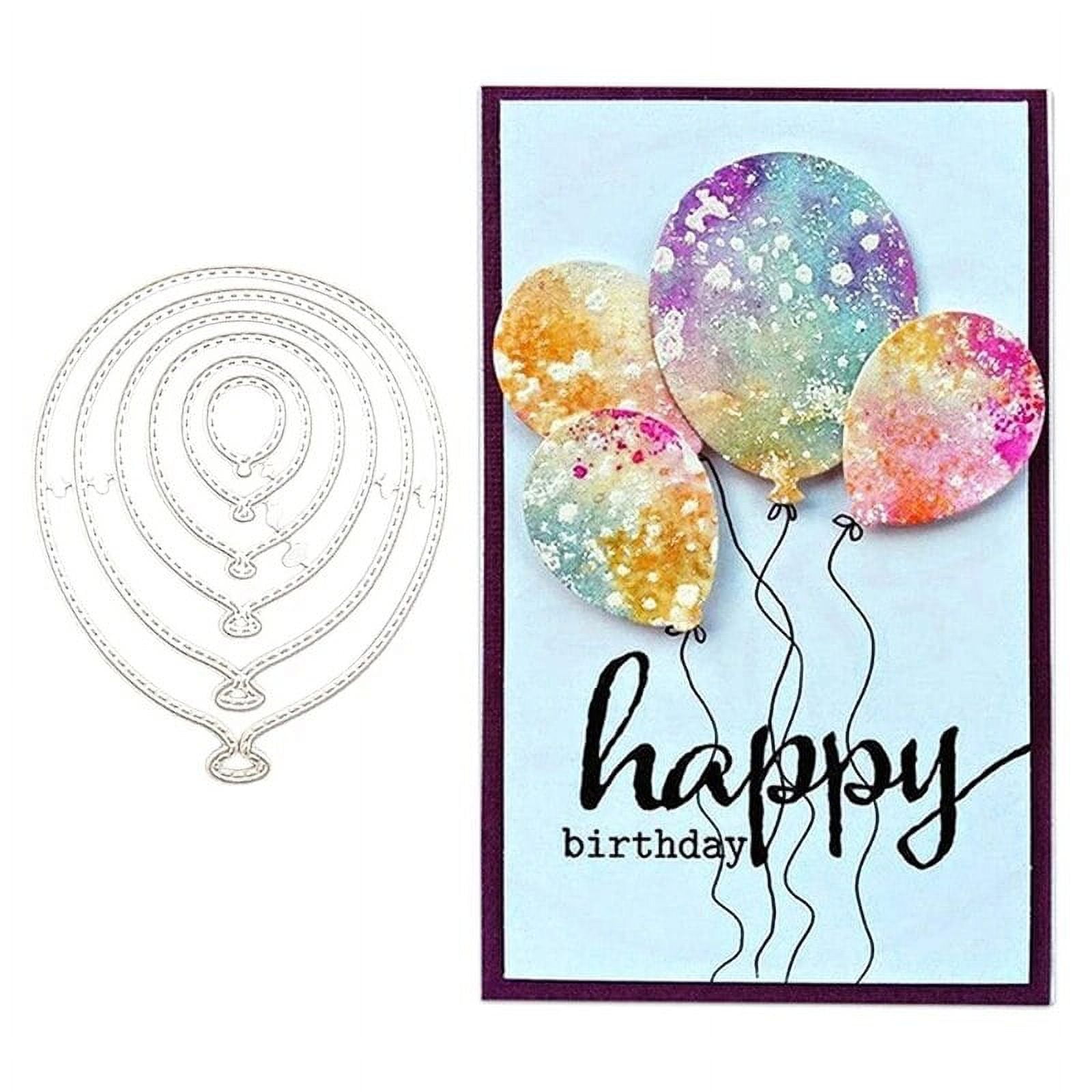 Die Cuts for Card Making, Ouginx Balloons Set Metal Cutting Dies DIY ...
