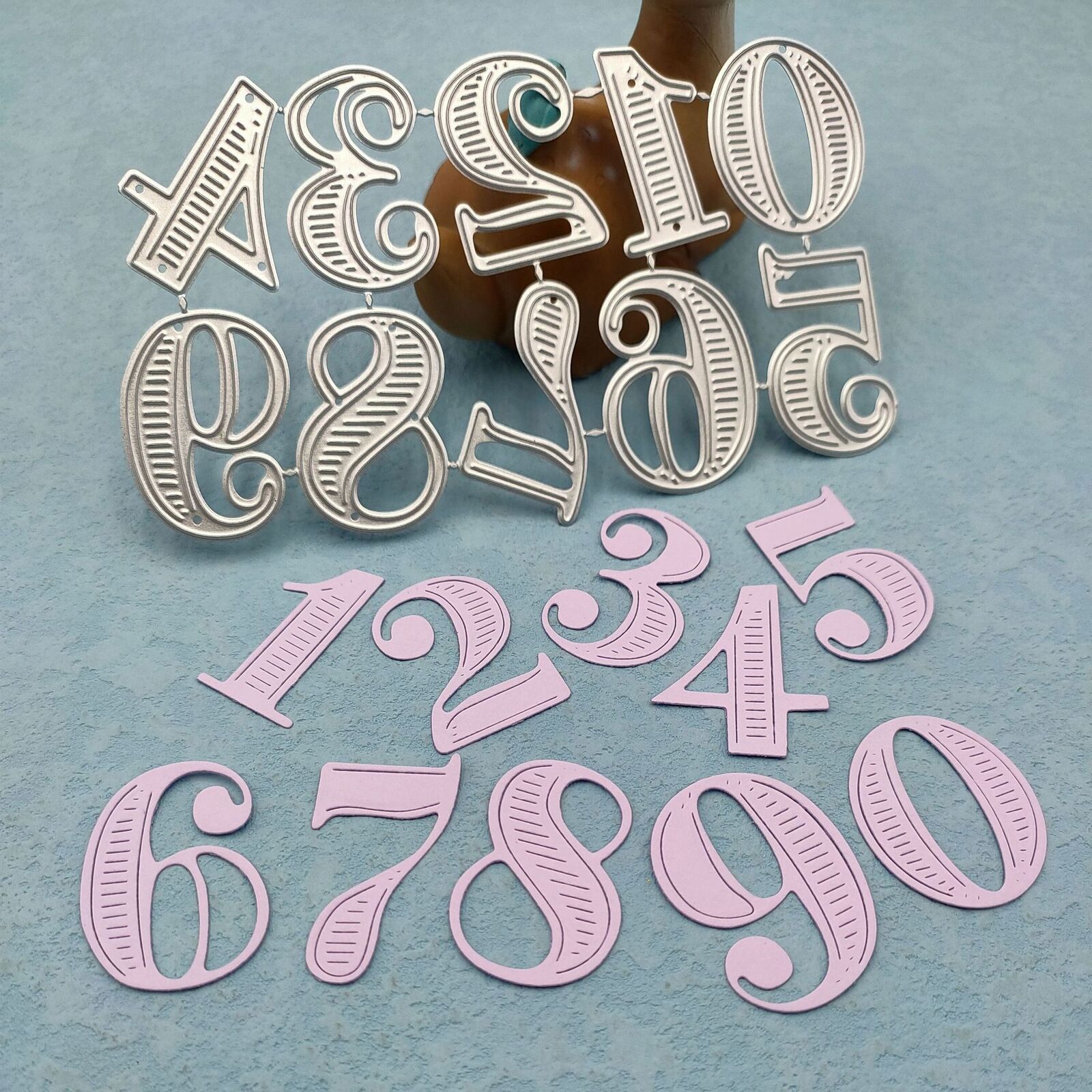 Die Cuts for Card Making, Ouginx Bold Numbers Metal Cutting Dies DIY ...