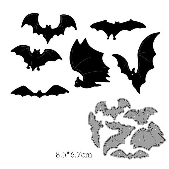 Die Cuts for Card Making, Ouginx Halloween Bat Metal Cutting Dies DIY Die Cutters Die Stencils for Scrapbooking, Embossing & More