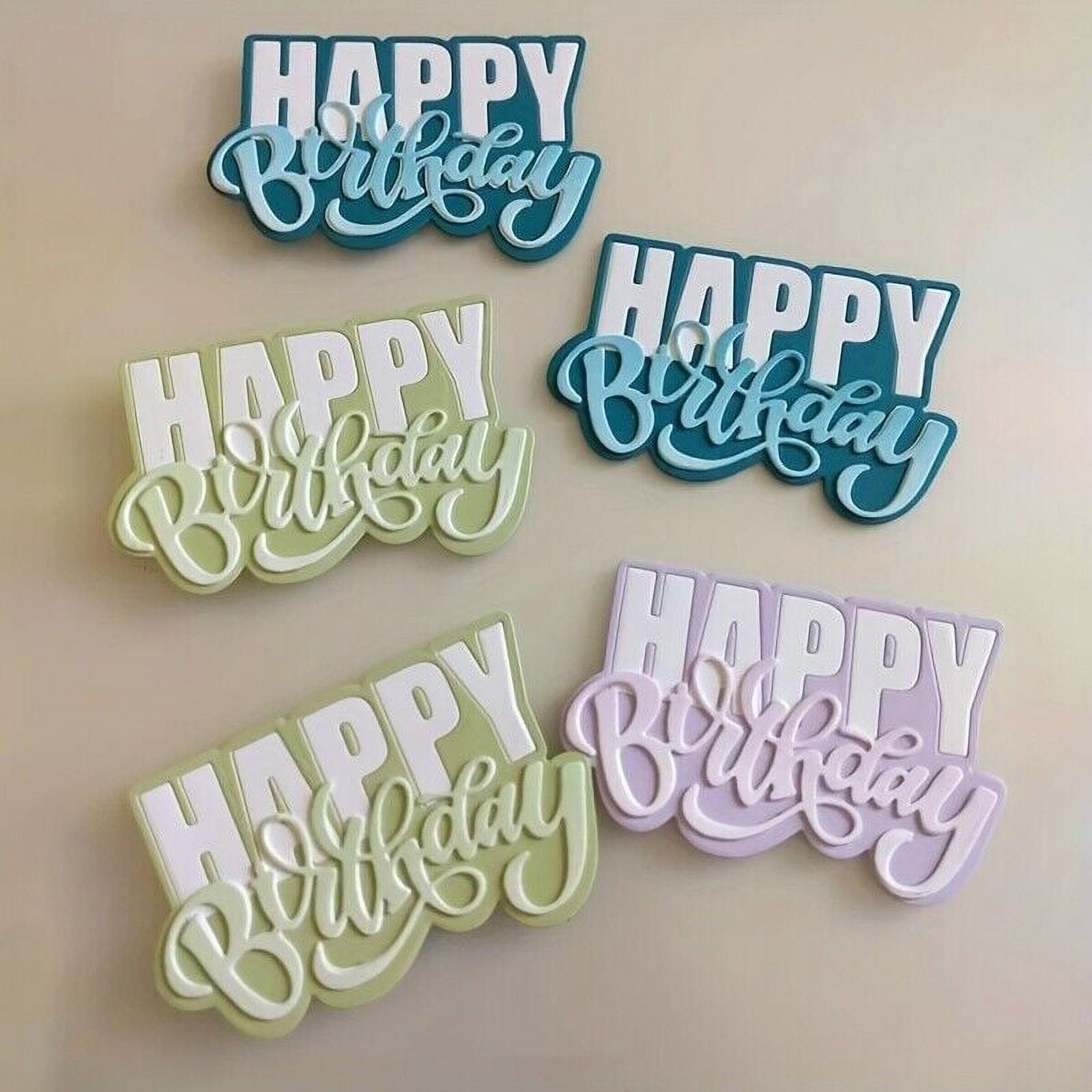 Die Cuts for Card Making, Ouginx Happy Birthday Letter Metal Cutting ...