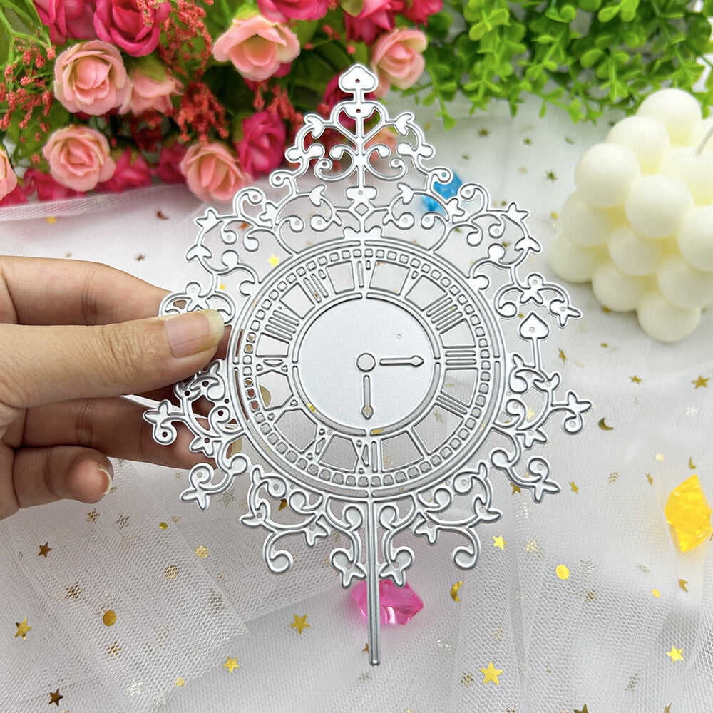Die Cuts for Card Making, Ouginx Lace Clocks Frame Metal Cutting Dies ...