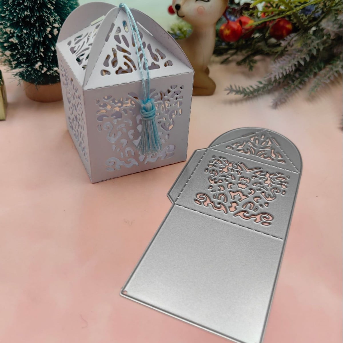 Die Cuts for Card Making, Ouginx Square Hollow Gift Box Metal Cutting ...