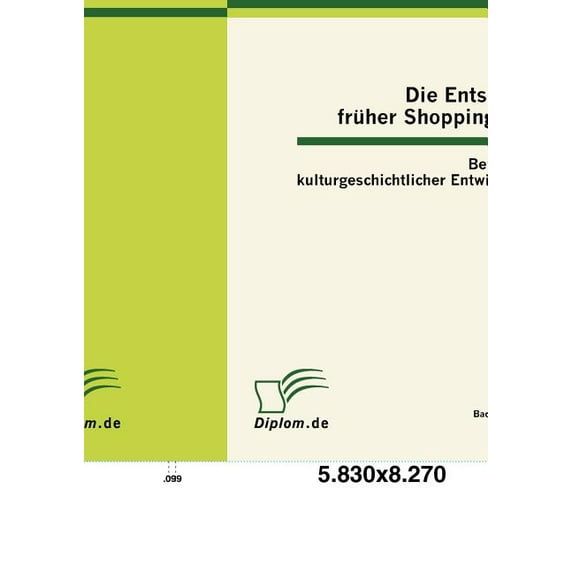 Die Entstehung Fr Her Shoppingkultur: Betrachtung Kulturgeschichtlicher Entwicklungen