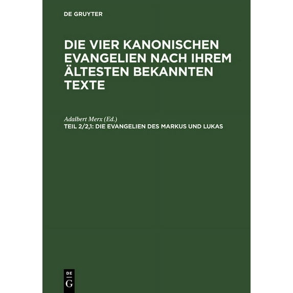 Die Evangelien des Markus und Lukas (Hardcover)