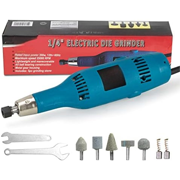 Die Grinders with AC/DC Switch 1/4" electric die grinder for 2.5 AMP Motor Delivers 25,000 RPM$$Tools & Hardware Other