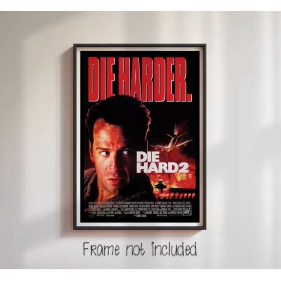 Die Hard 2 Repro Film High Quality Wall Poster Home Decor Office Wall Art Living Room Decor, Paper Poster Only