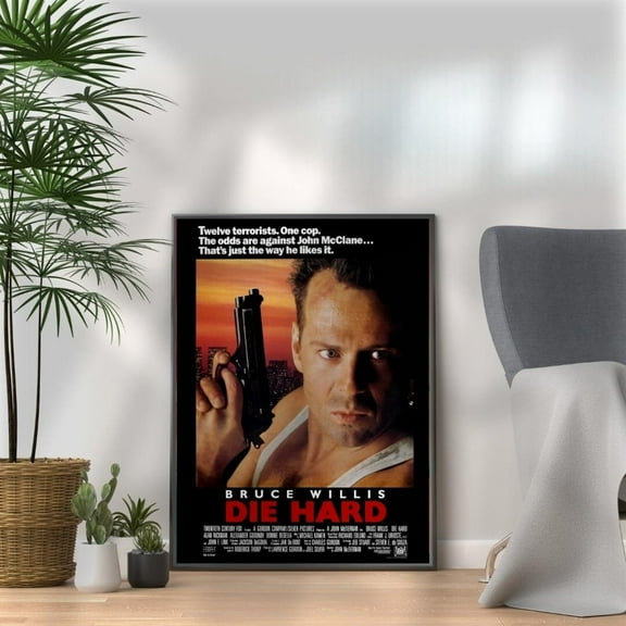 Die Hard Christmas Movie Poster: Film Wall Art (A3, A4, A5), Unframed Poster Size 12x18
