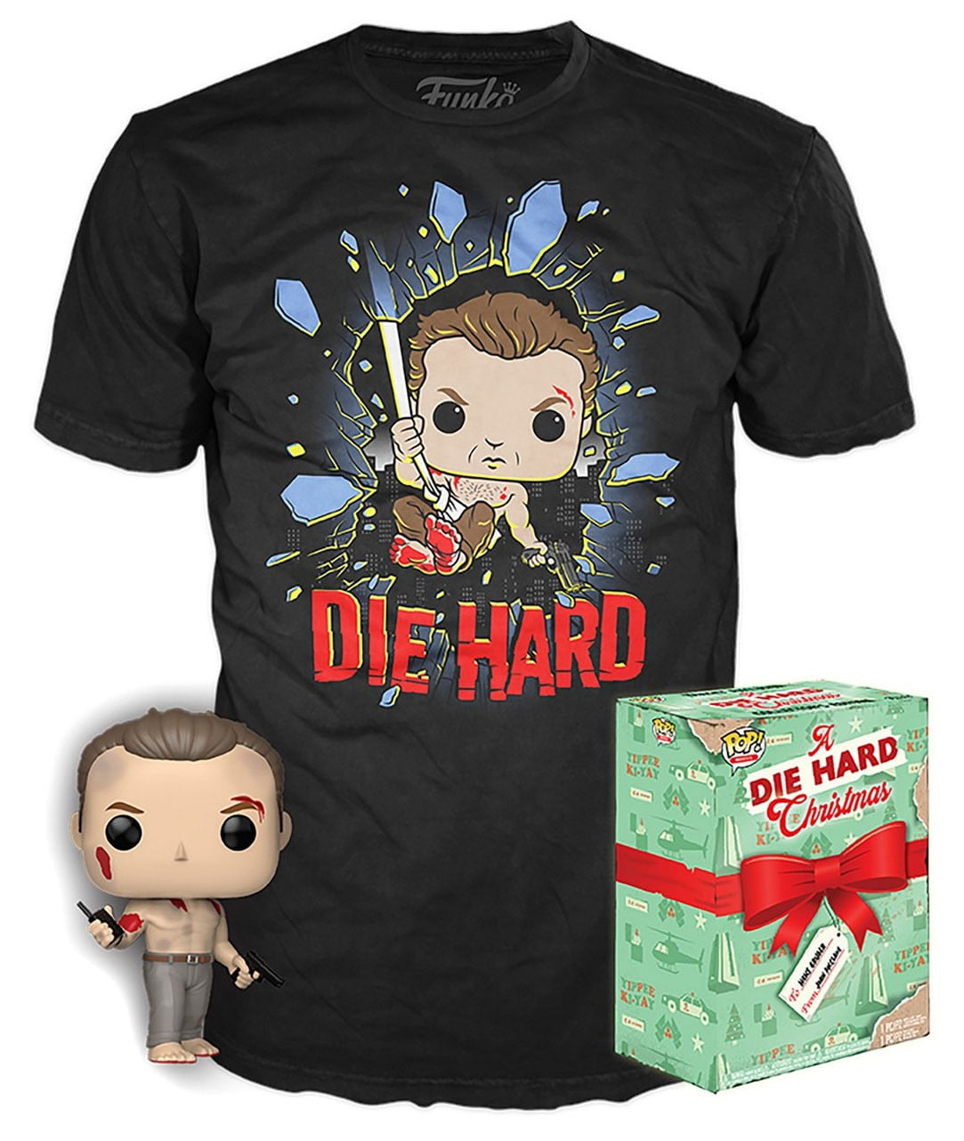 Die Hard Funko POP! Movies John McClane Vinyl Figure & T-Shirt [X-Large]