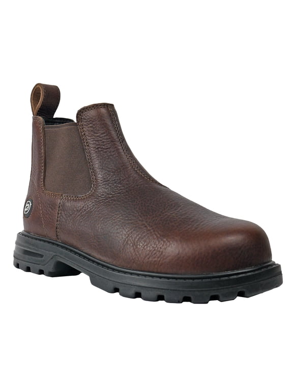 Die Hard Men's Nitro Brown Leather Composite Toe Chelsea Slip On Boot 10 W