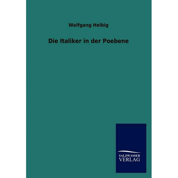 Die Italiker in der Poebene (Paperback)