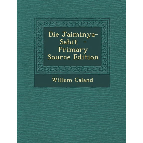 Die Jaiminya-Sahit (Paperback)