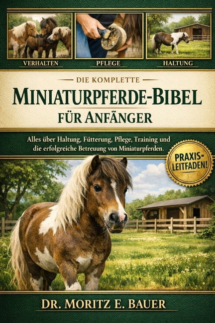 Die Komplette Miniaturpferde-Bibel FÃ¼r AnfÃ¤nger: Alles, was Sie Ã¼ber Miniaturpferde wissen mÃ¼ssen: Temperament und Verha, (Paperback)