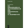 thumbnail image 1 of Die Kreisabgaben im Geltungsbereiche der Kreisordnung vom 13. Dezember 1872, (Hardcover), 1 of 1