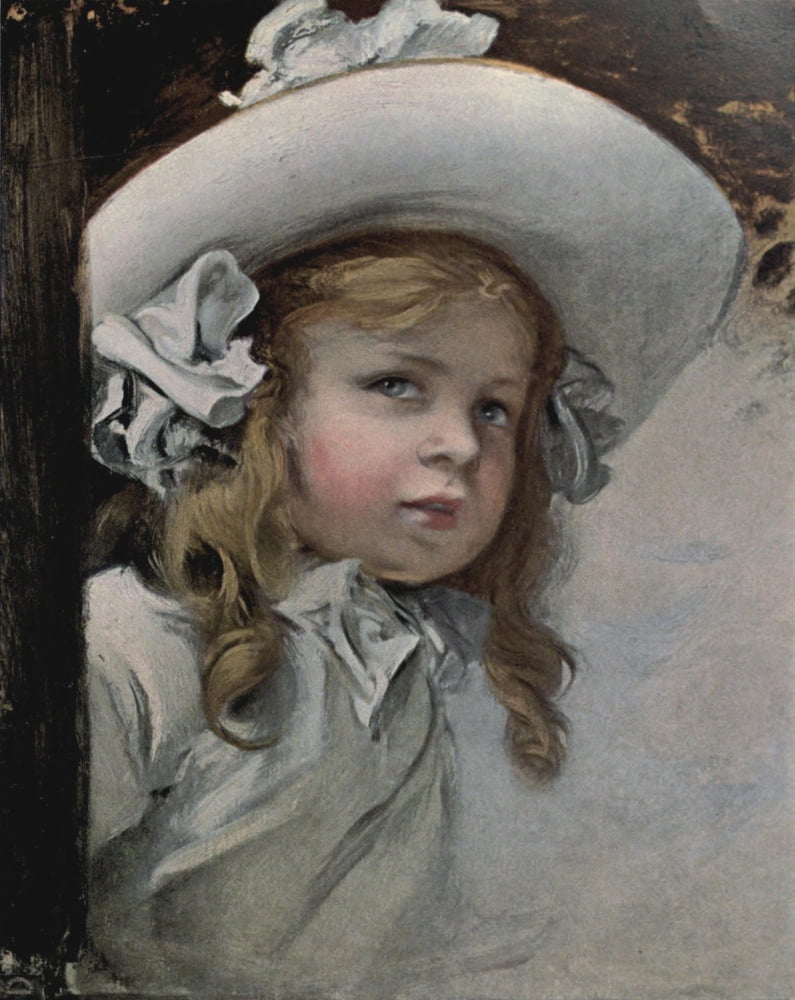Die Kunst 13 1906 Child Portrait Canvas Art - Friedrich von Kaulbach (24 x 36)