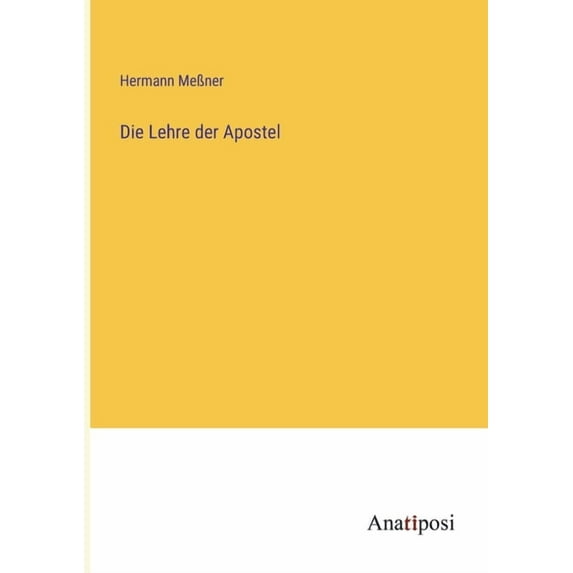 Die Lehre der Apostel, (Paperback)