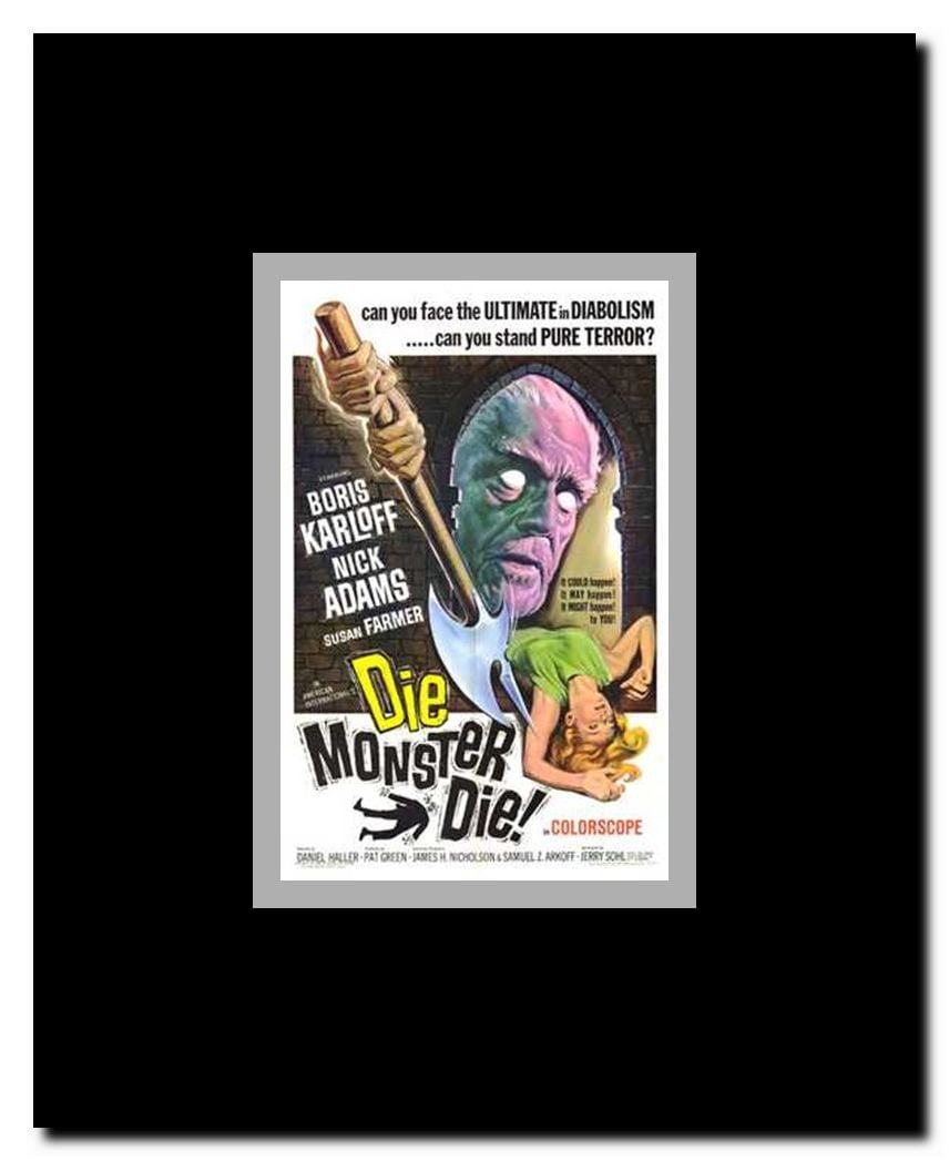 Die Monster Die! Framed Movie Poster
