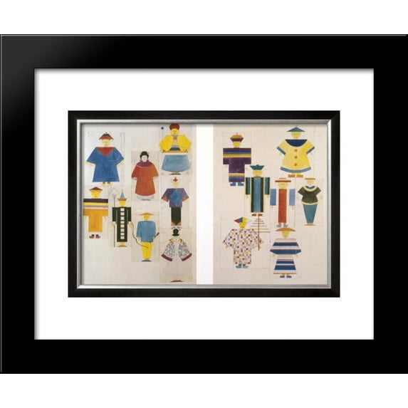 Die Nachtigall 20x24 Framed Art Print by Oskar Schlemmer