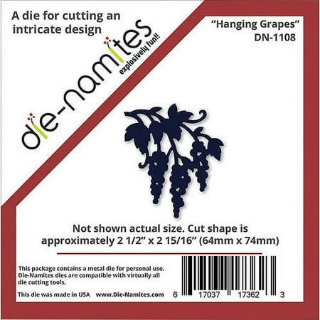 Die-Namites DN1108 Die-Namites Die-Hanging Grapes, 2. 5 inchX2. 312 inch