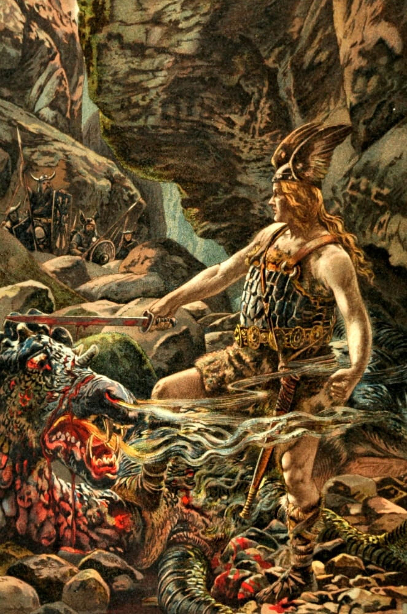 Die Nibelungen 1906 Dragon Canvas Art - Unknown (24 x 36)