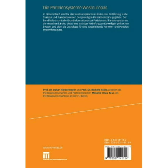 Die Parteiensysteme Westeuropas, (Paperback)