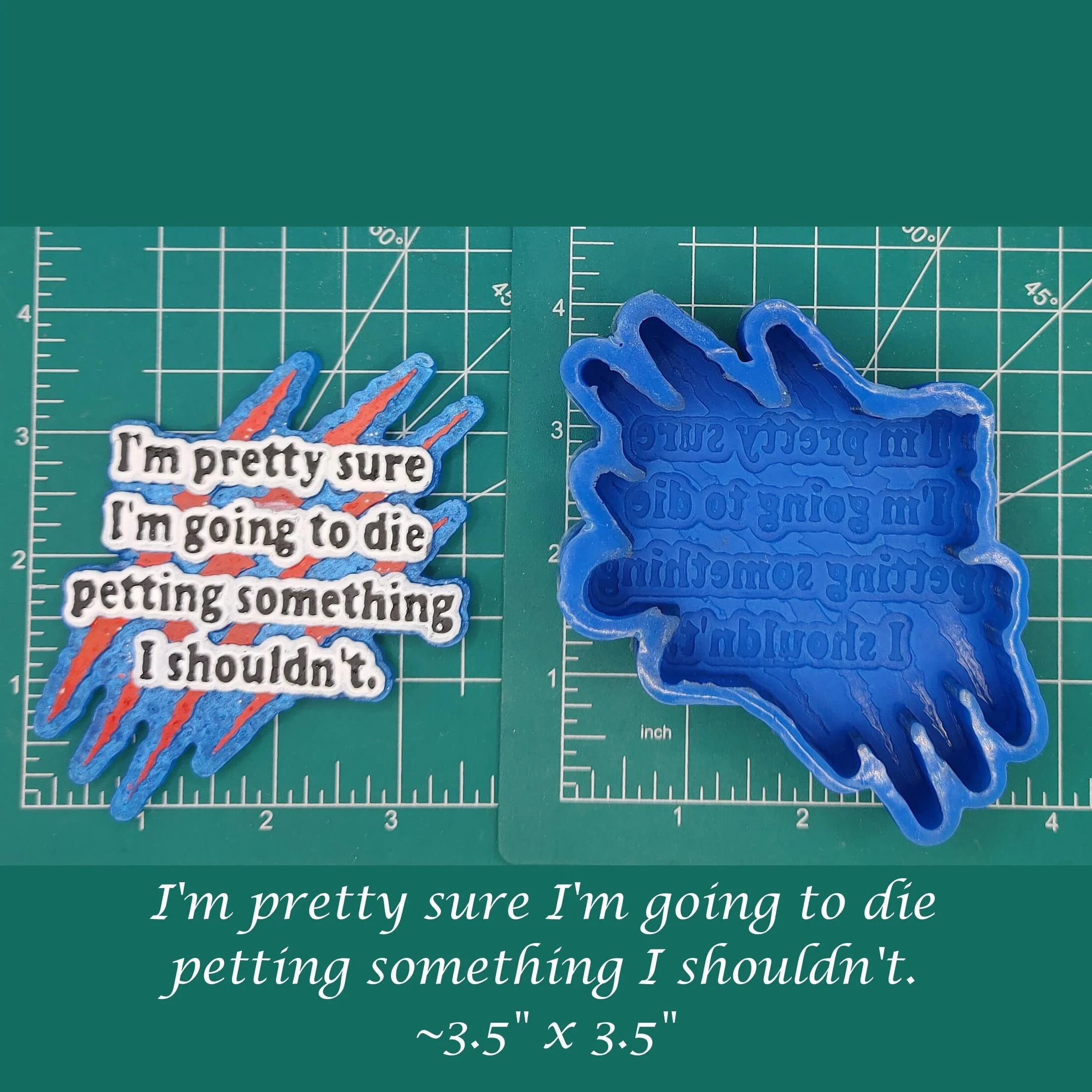 Die Petting Something Silicone Freshie Mold