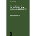 thumbnail image 1 of Die PreuÃischen Besoldungsgesetze. ErgÃ¤nzungsheft 2, (Hardcover), 1 of 1