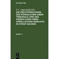 thumbnail image 1 of Die Rechtsprechung Des KÃ¶niglichen Ober-Tribunals Und Des KÃ¶niglichen Ober-Appellations-Gerichts in Straf-Sachen. Band 1, (Hardcover), 1 of 1